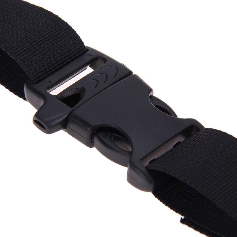 Ikerall Sternum Straps For Backpacks 1-pack,Adjustable Chest Strap with Emergency Whistle Buckle Suitable for Universal Outdoor Fabric Backpack Straps(Black) - Image 2